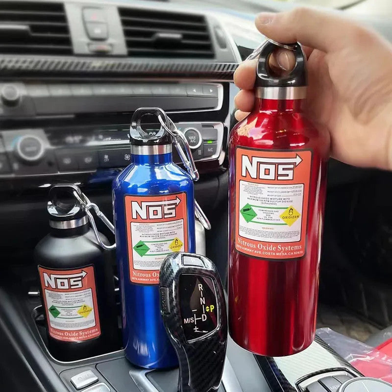 500ML Stainless Steel Water Bottle for Car Motorcycle Racing Insulation Cup