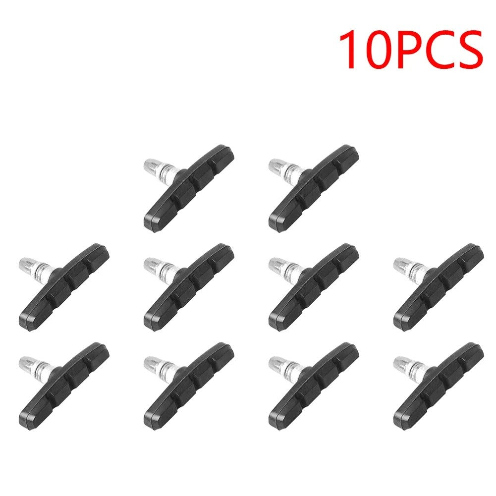 10-Pair MTB Bicycle V Brake Pads 70mm Shoes Blocks for Mountain Bikes