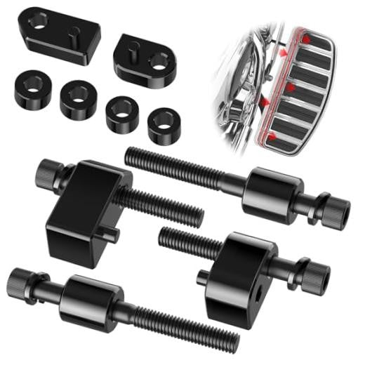 Harley Davidson Driver Floorboard Extensions - 0.75 & 1.25 Inch Spacer Kit