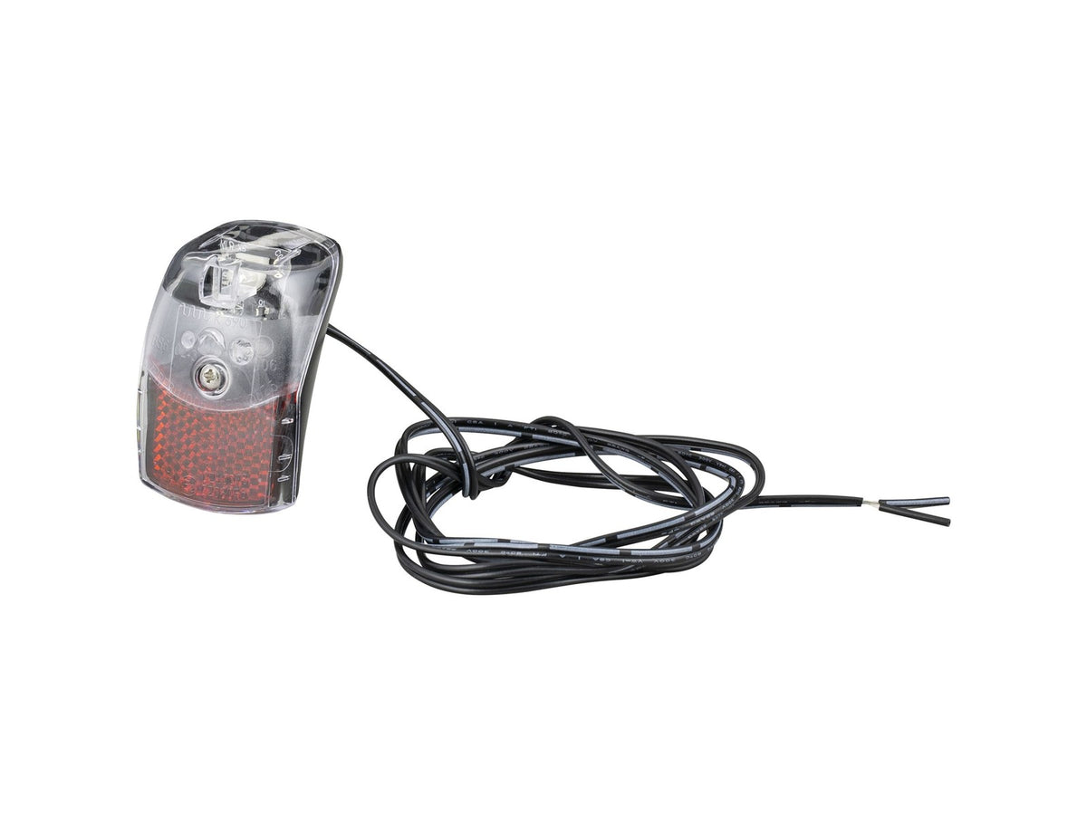 Spanninga Pixeo XE 6V Rear Bike Light Black/Red - Safety Cycling Light