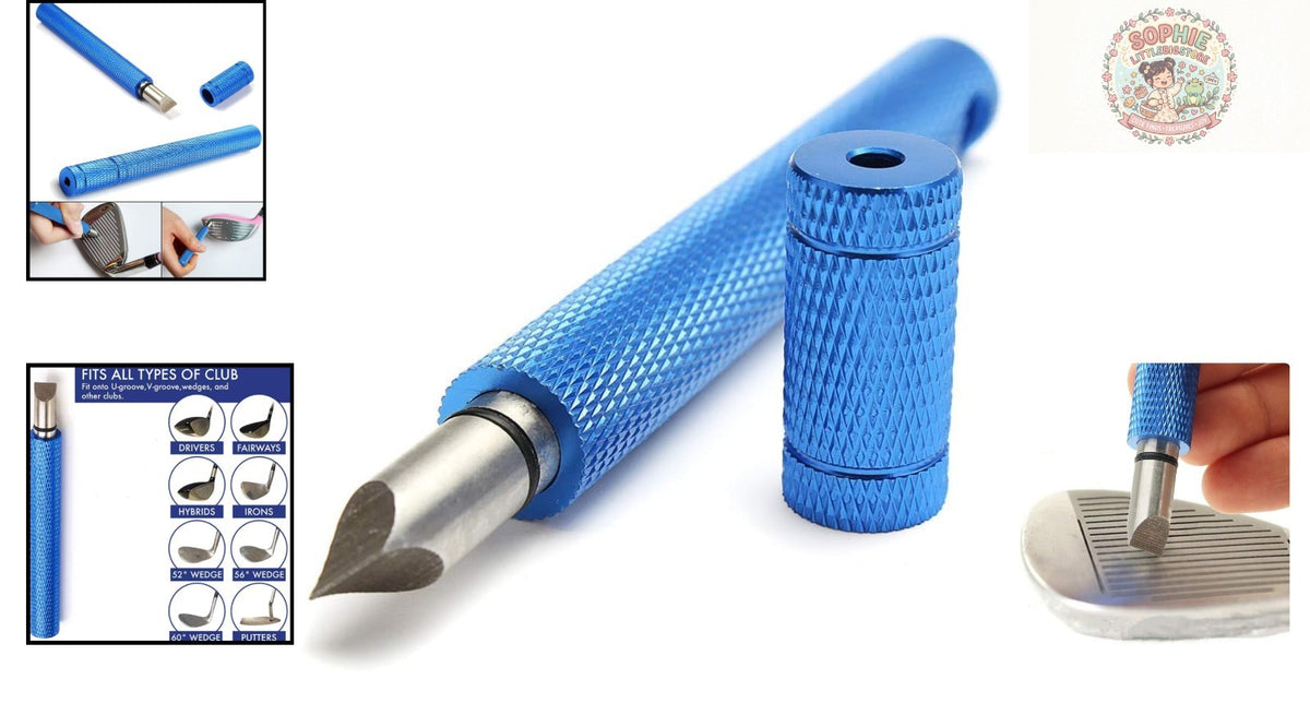 Golf Club Groove Sharpener for Iron and Wedge Restoring & Cleaning