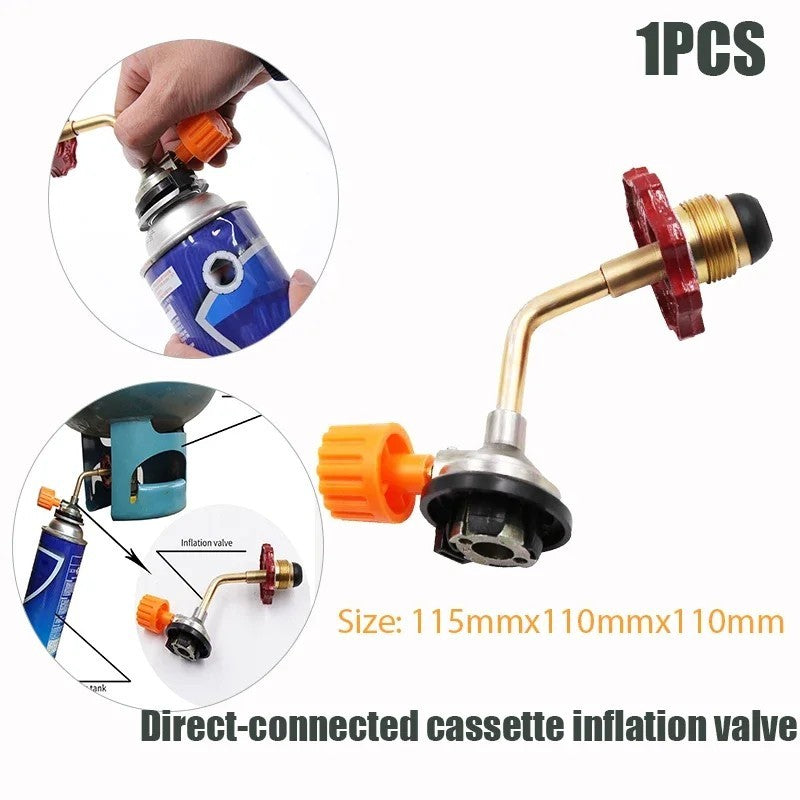 Camping Gas Refill Adapter & Inflation Valve System - Brass & Heavy-Duty Variants