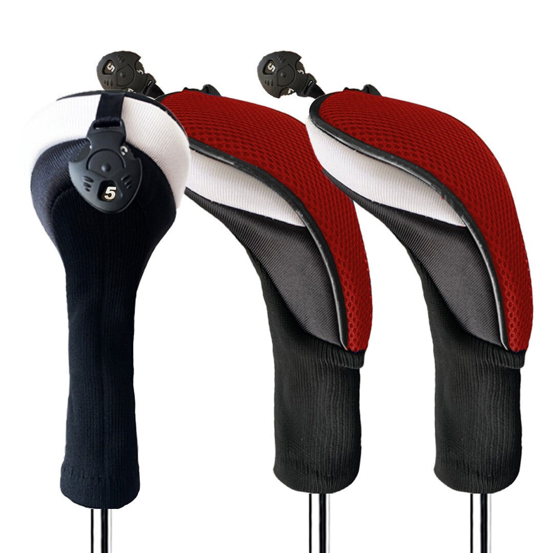Golf Hybrid Head Cover Set 3 Interchangeable No Tag Finger Ten
