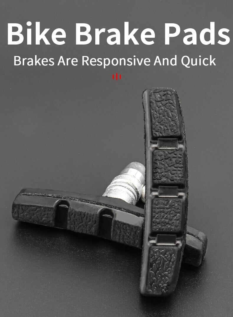 High-Grade Bicycle V Brake Pads Set - 70mm Shoes for MTB, Road, City Bikes