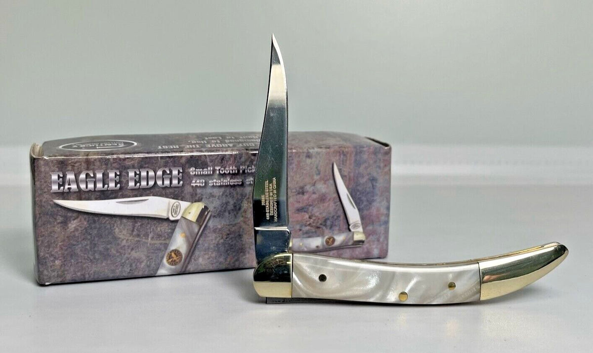 Traditional Pocket Knife with Single Blade - 3in Toothpick Style, Multiple Colors