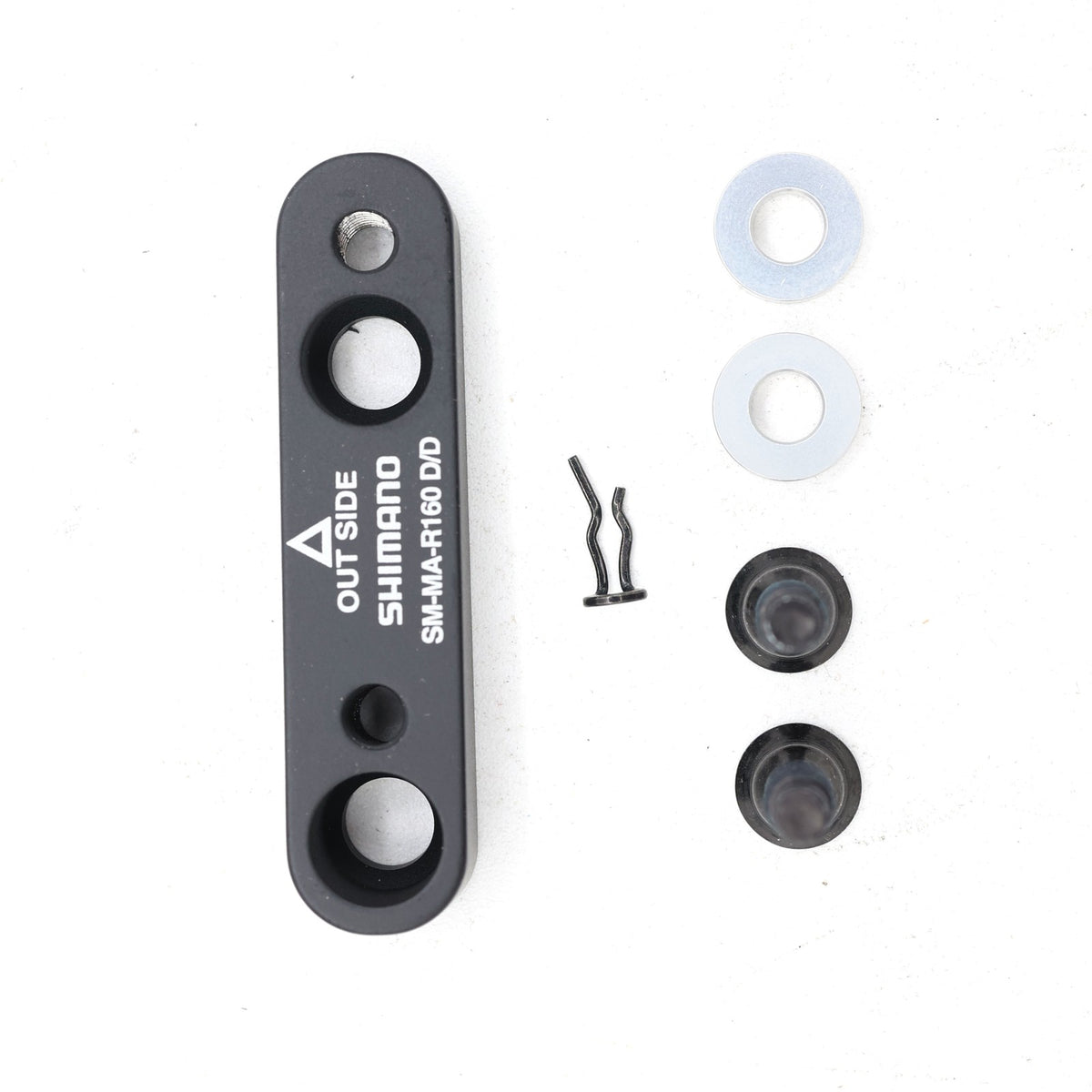 Shimano Flat Mount Rear Disc Brake Adapter 160mm Rotor - Black