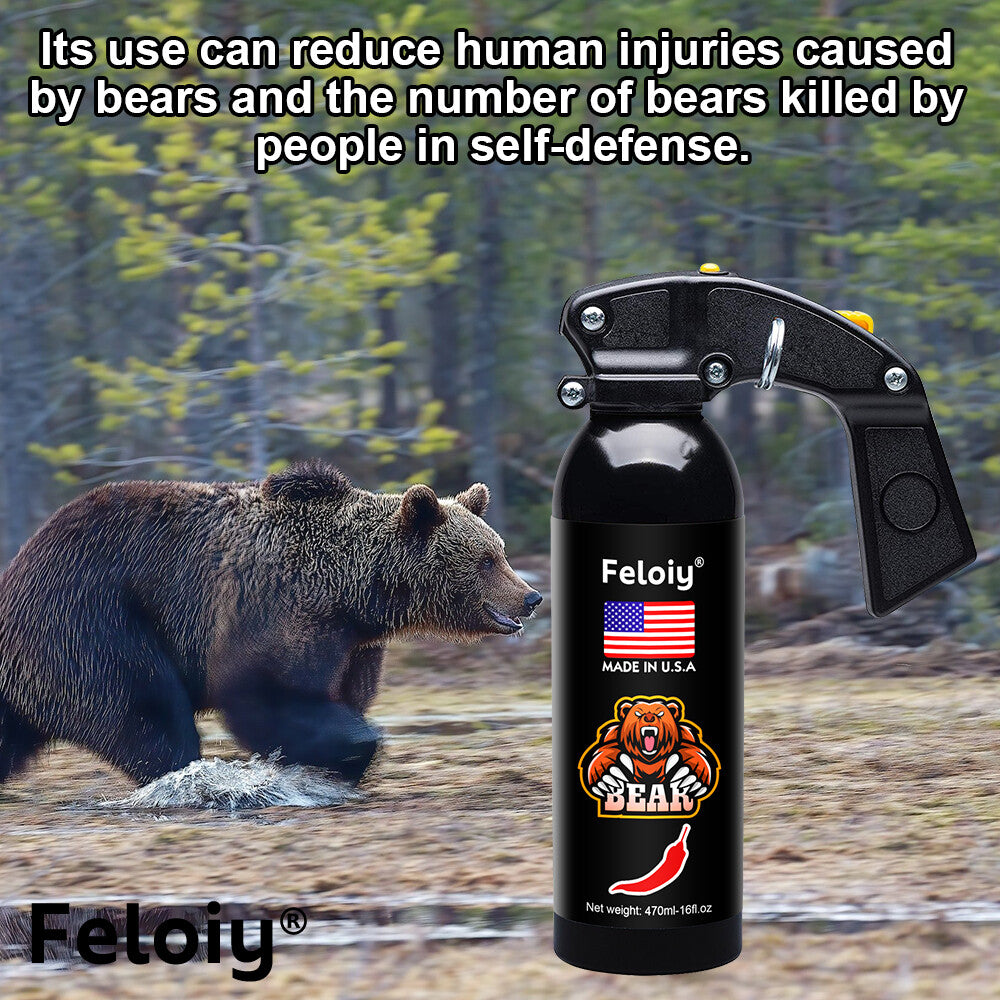 Bear Repellent Spray 16oz with Holster - Effective Wildlife Deterrent