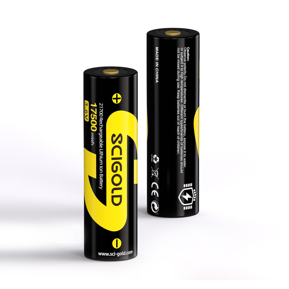 Rechargeable 21700 Lithium-ion Battery 3.6V 17500mWh for Electronic Devices