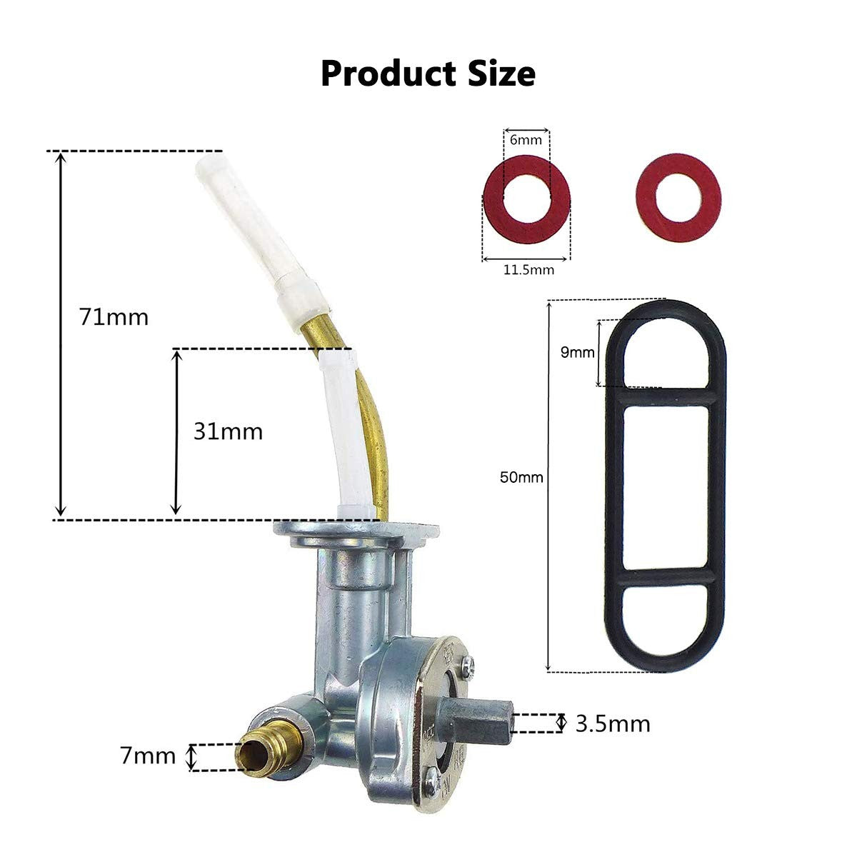 ATV Fuel Valve Petcock for Arctic Cat 250 300 400 454 500 Models 1998-2006