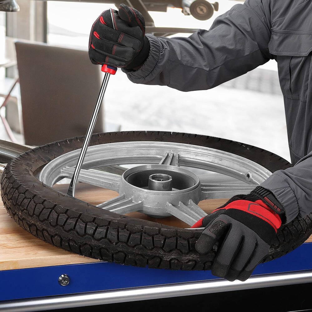 24-Piece Tire Removal Tool Set with Steel Spoons and Bag - Compatible with Bikes, ATVs, Lawn Equipment