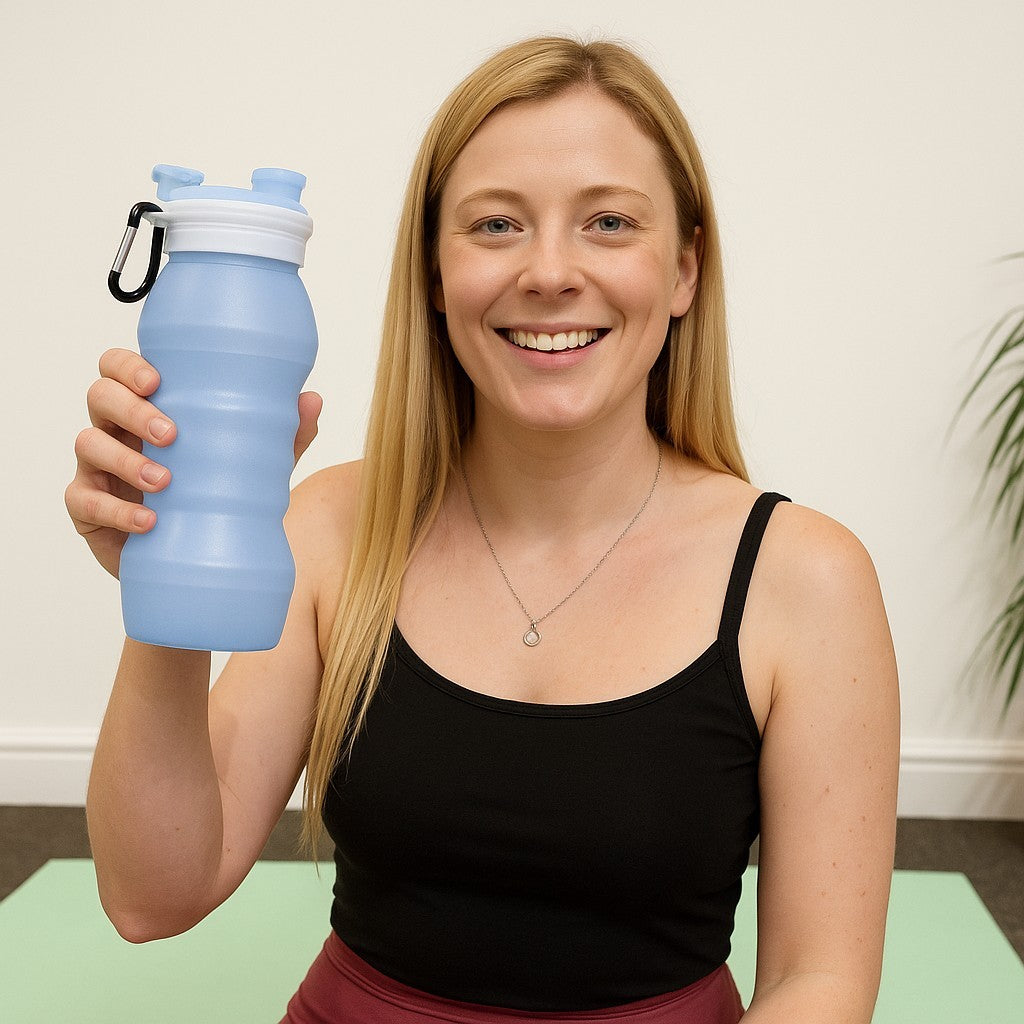 Collapsible BPA-Free Silicone Water Bottle - Lightweight & Travel Friendly