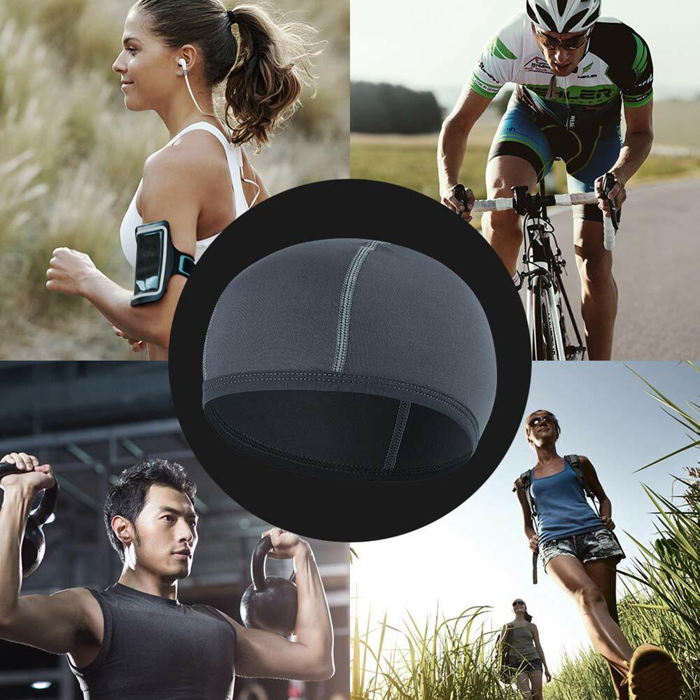 Cooling Skull Cap Helmet Liner Sweat-Wicking Motorcycle & Sports Under Hard Hat