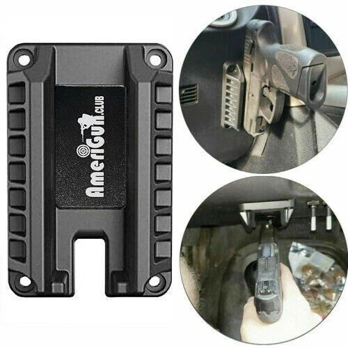 Magnetic Gun Mount Holster for Flat Top Handguns - Concealed QuickDraw Holder