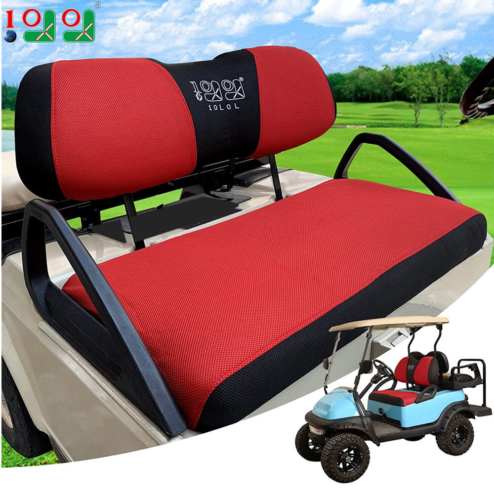 Golf Cart Seat Cover Set for Club Car Precedent Yamaha Breathable Washable Mesh
