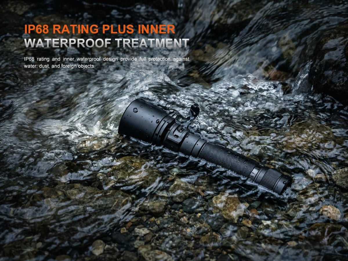 Rechargeable LED Flashlight 3300 Lumens Waterproof Tactical Torch with Battery