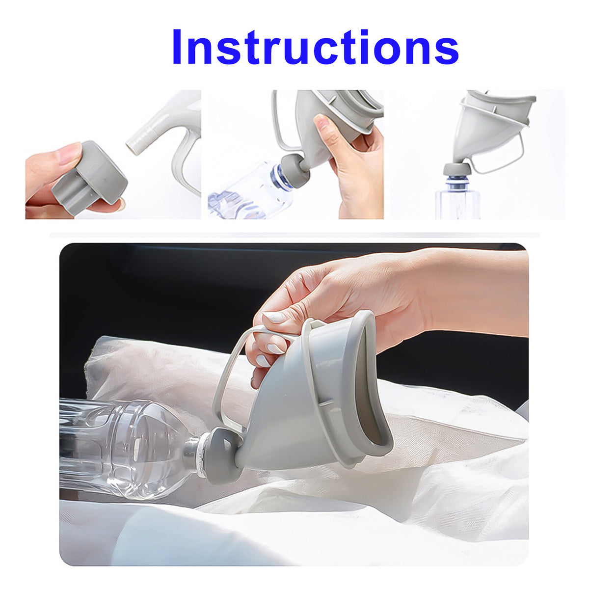 Portable Urinal Funnel for Men & Women Emergency Travel and Camping