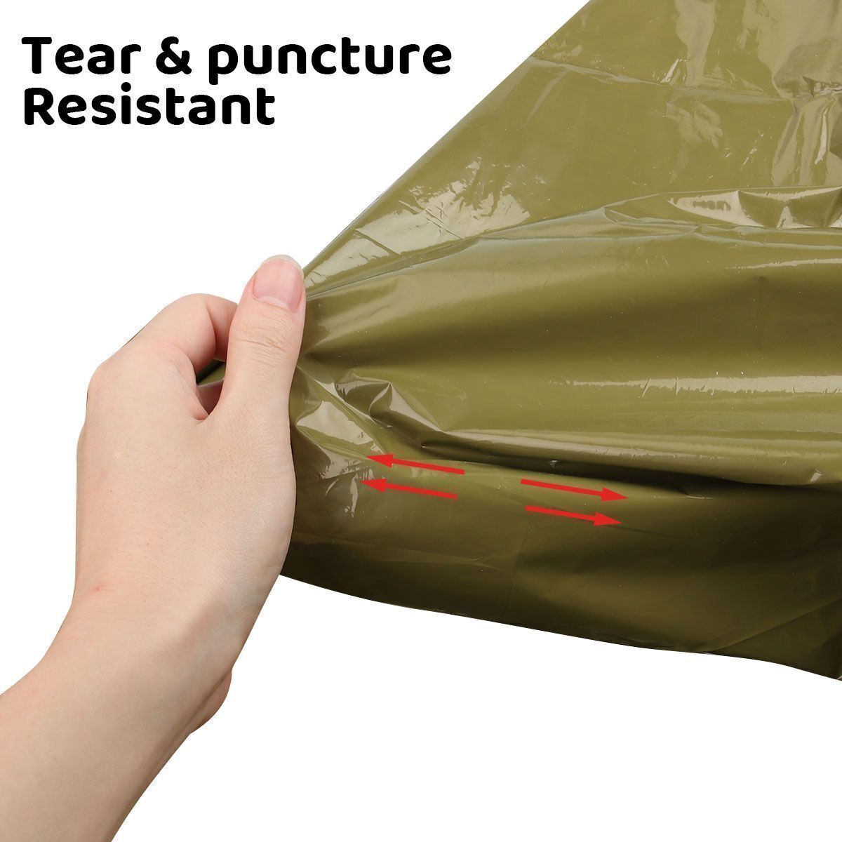 Reusable Thermal Emergency Poncho Waterproof Rain Camping Gear 1/2PC