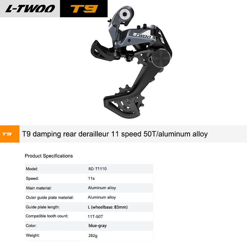 11-Speed MTB Bike Groupset with Rear Derailleur & Cassette - LTWOO T9