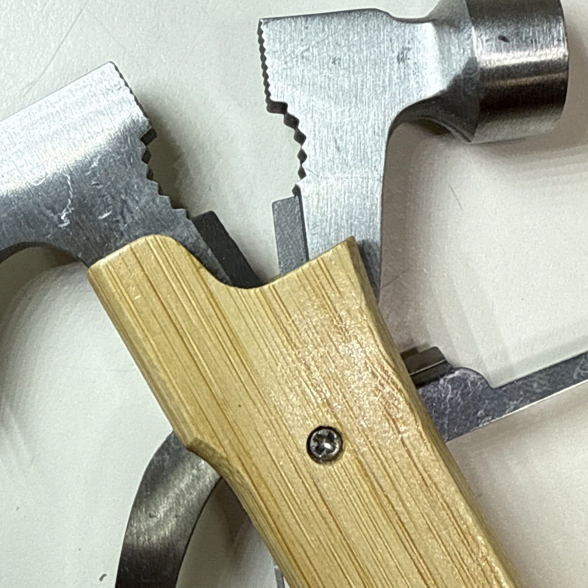 12-Inch Multi-Tool Hammer with Wood Handle and Stainless Steel