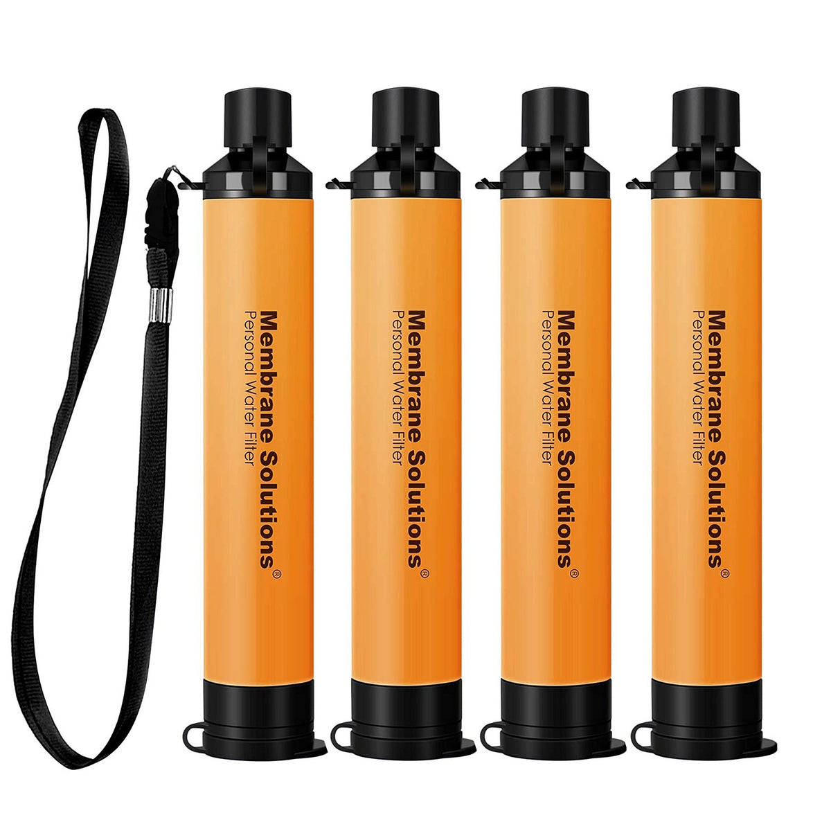 Personal Water Filter Straw with Collapsible Pouch for Emergency Survival