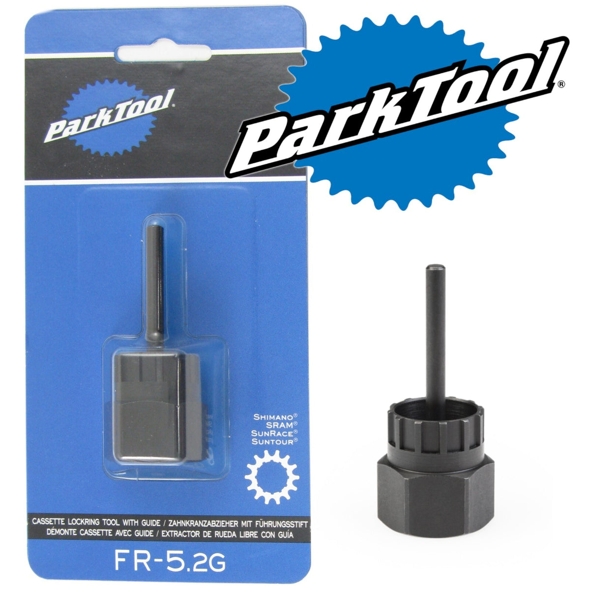 Bicycle Cassette & Lockring Tool for Shimano SRAM SunRace SunTour - Fits HG 12 Splines