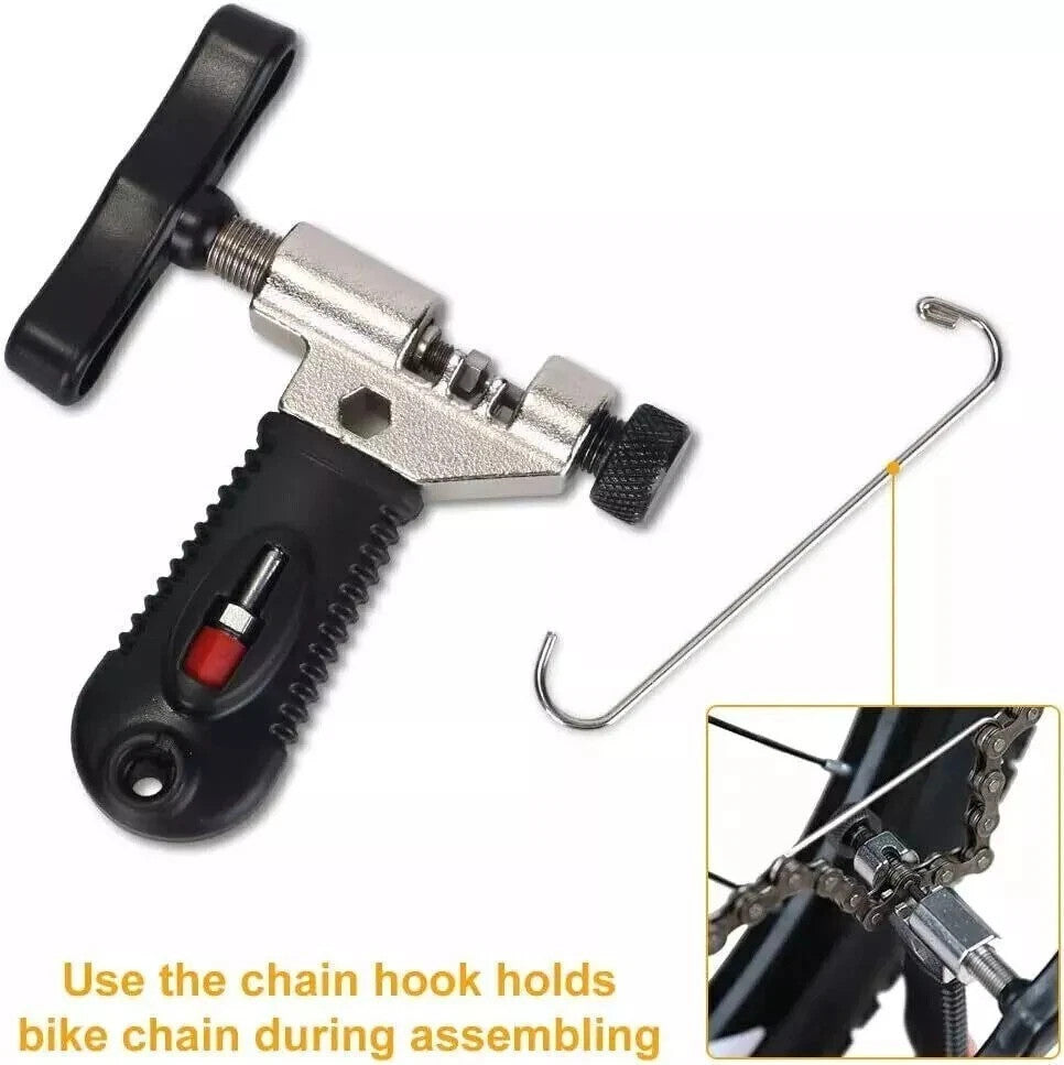Bike Chain Repair Tool Kit Set with Chain Breaker & Wear Checker