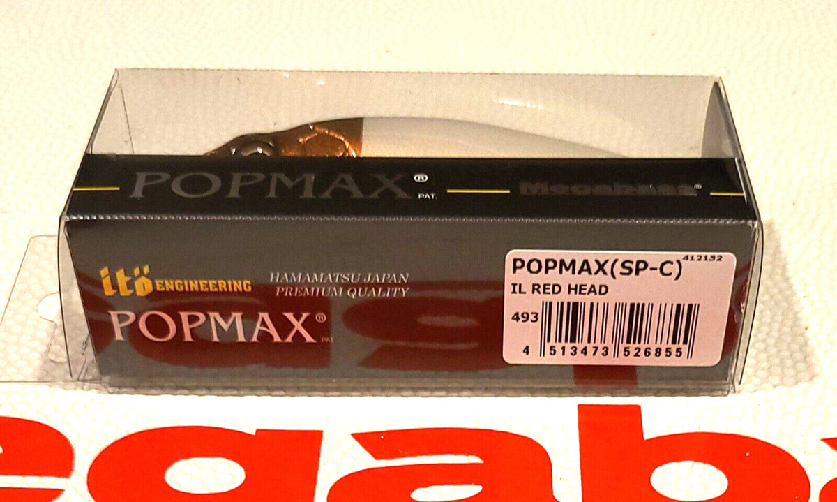 Megabass POPMAX IL Red Head SP-C Respect Fishing Lure Color 61 - Free Shipping