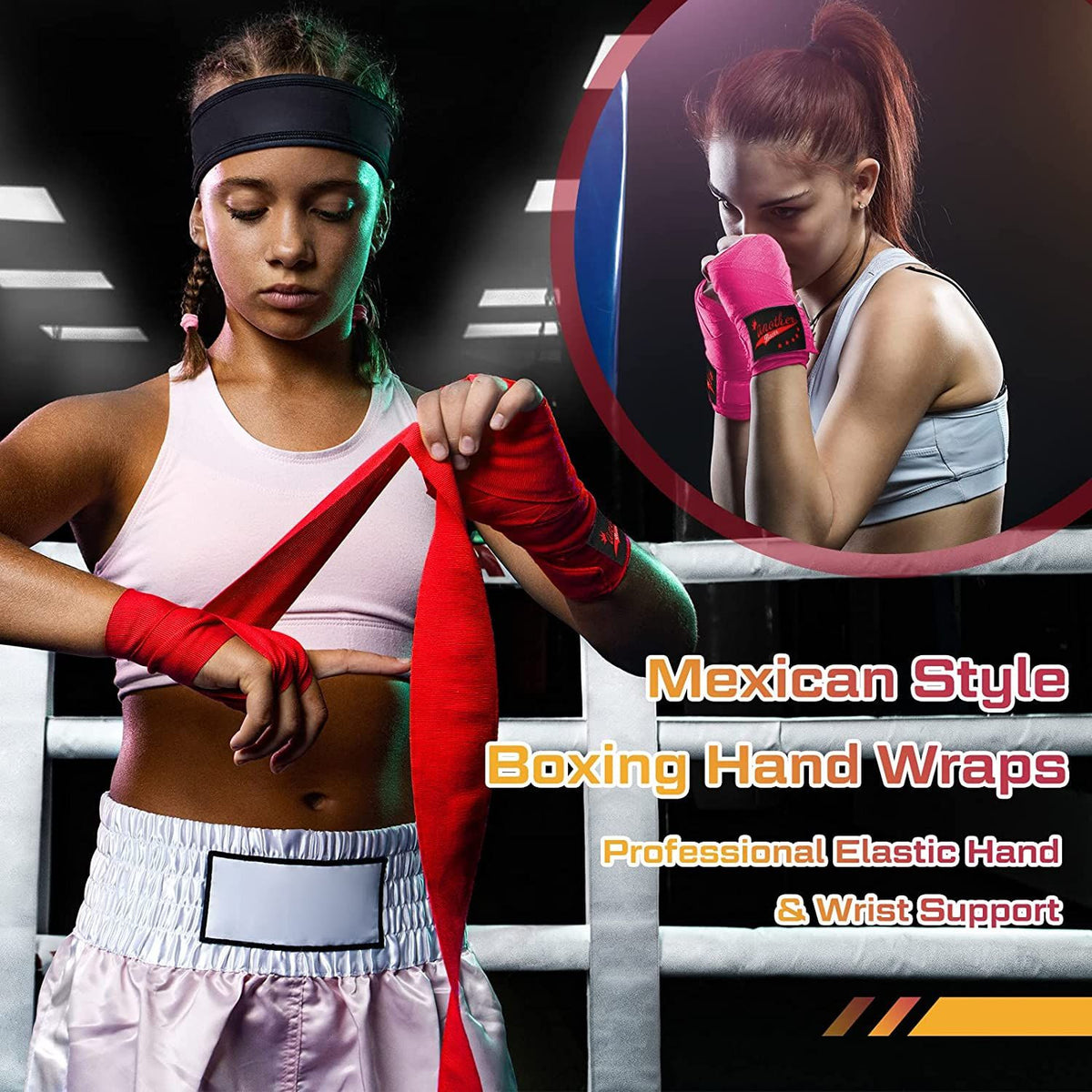 30 Pcs Boxing Hand Wraps 180 Inch Support & Protection - Classic Colors
