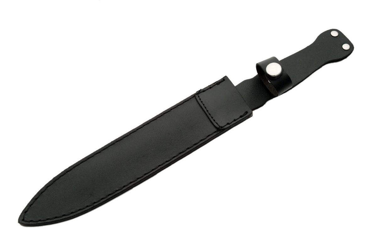 14-Inch Stainless Steel Fixed Tactical Knife with Sheath