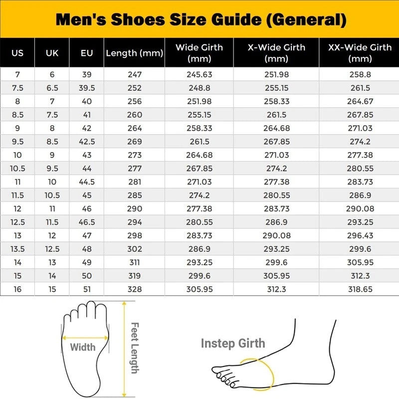 Men's Spikeless Golf Shoes Wide Fit Arch Support Waterproof Breathable Easy-On
