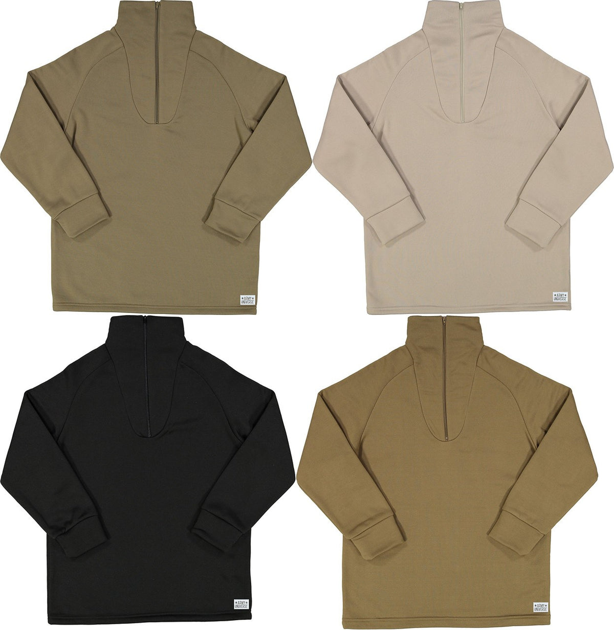 Men's Fleece-Lined Thermal Quarter Zip Underwear Top - Cold Weather Base Layer