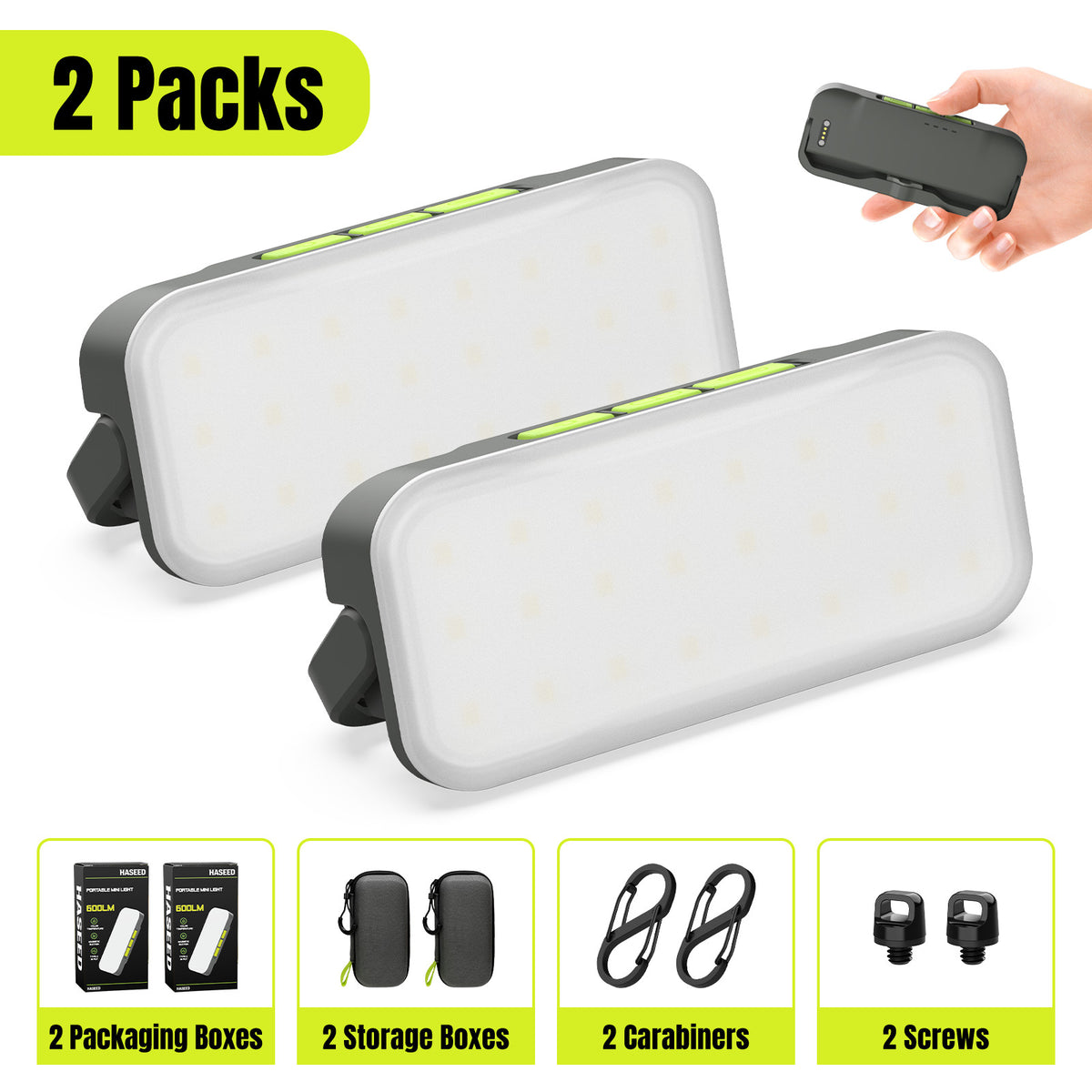 Rechargeable LED Work Light with Magnet and Multiple Brightness Modes