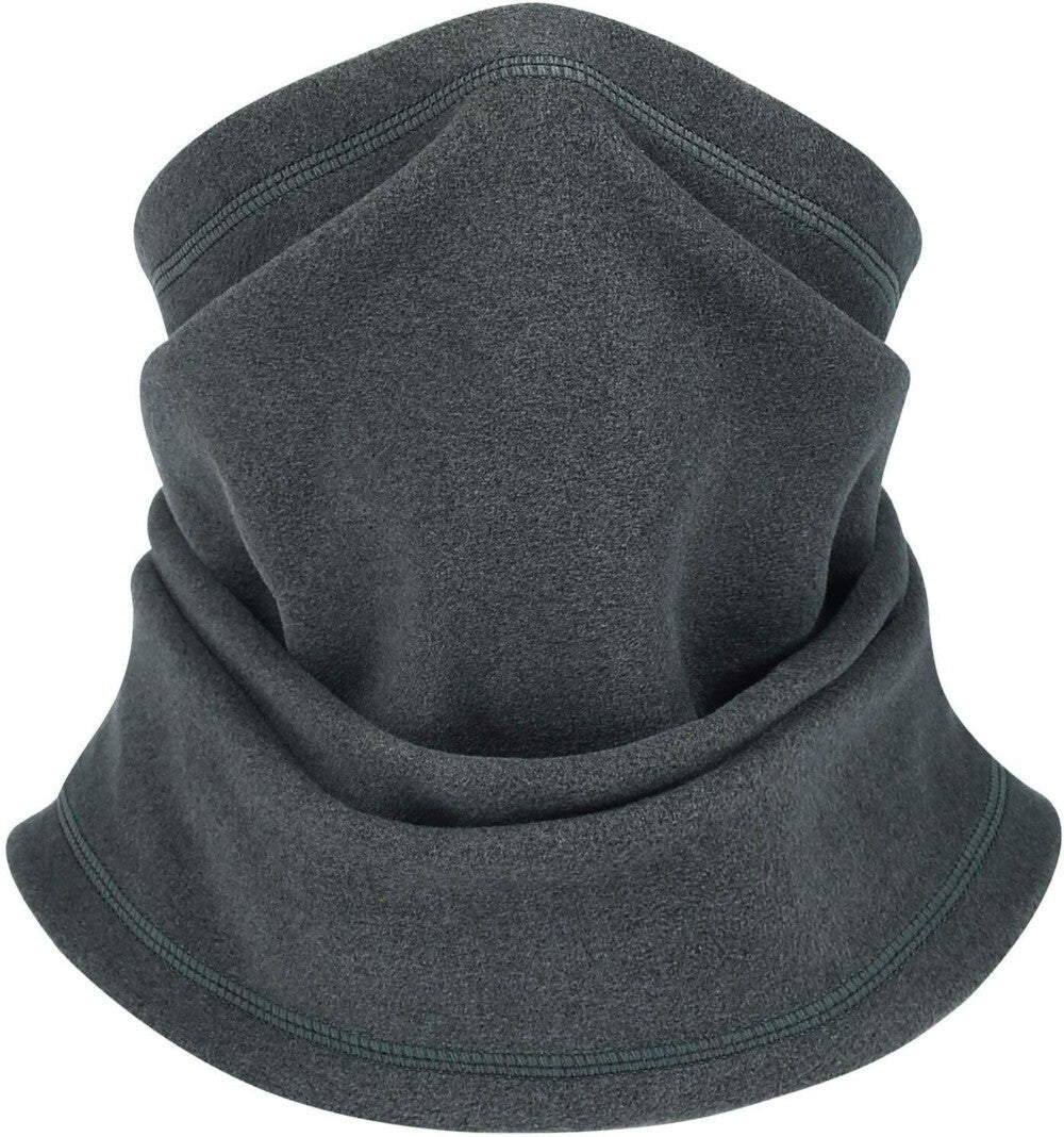 Winter Neck Gaiter Face Mask - Windproof Fleece Scarf for Cold Weather