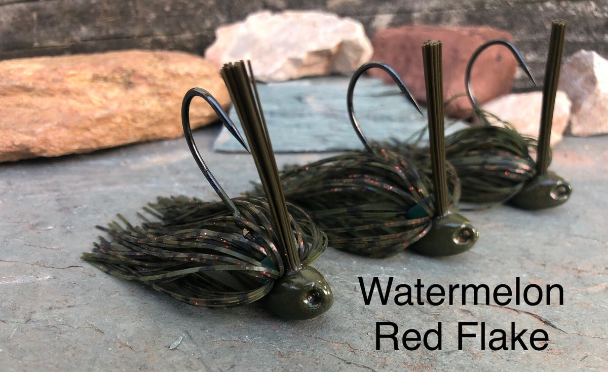 Bass Fishing Jigs Set - Weedless Flipping Jigs for Heavy Cover, Multiple Colors & Weights
