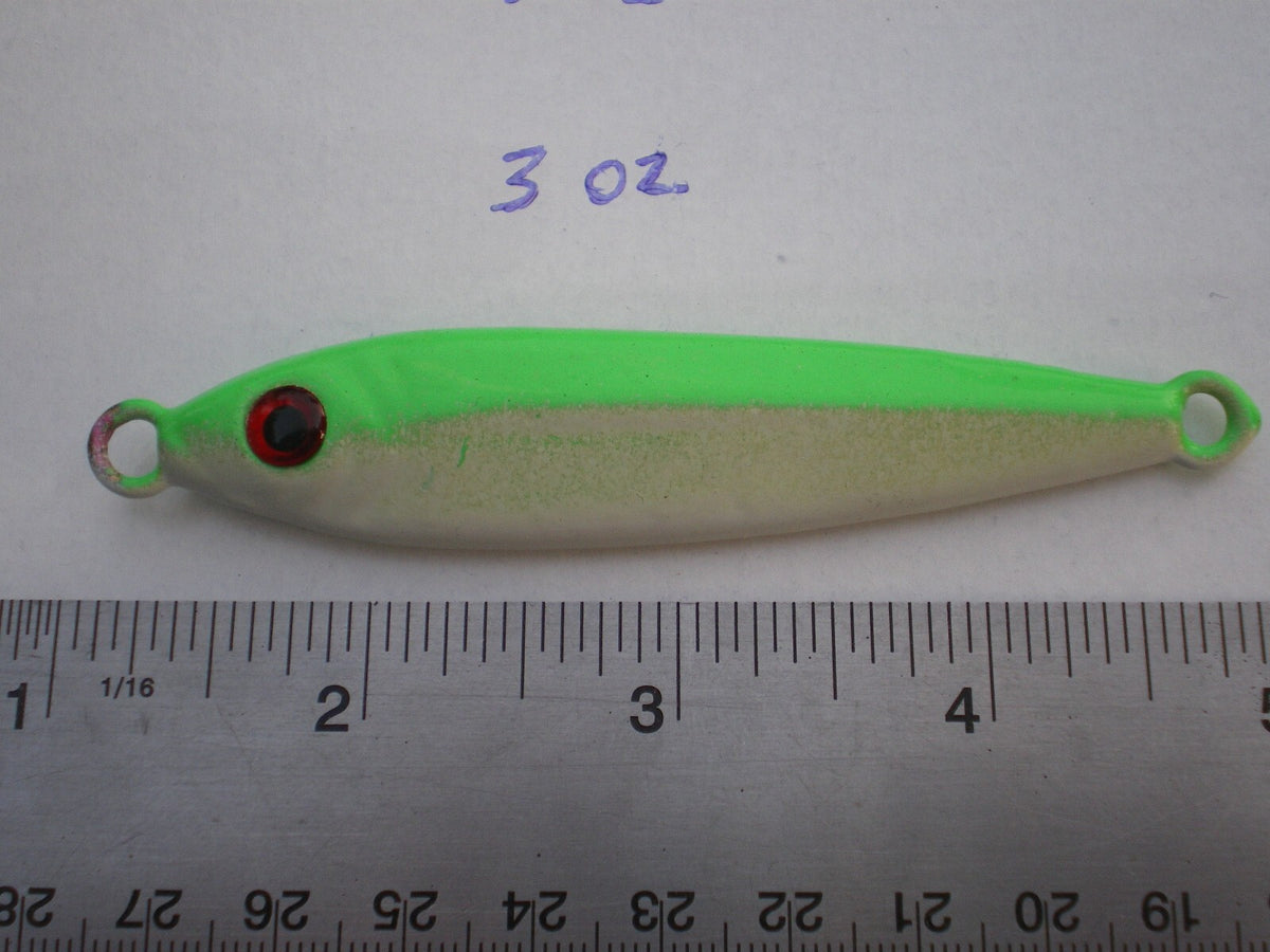 Saltwater Fishing Lure Spoon Set - 5 Multi-Color Lead-Free Jigs, 3 Oz