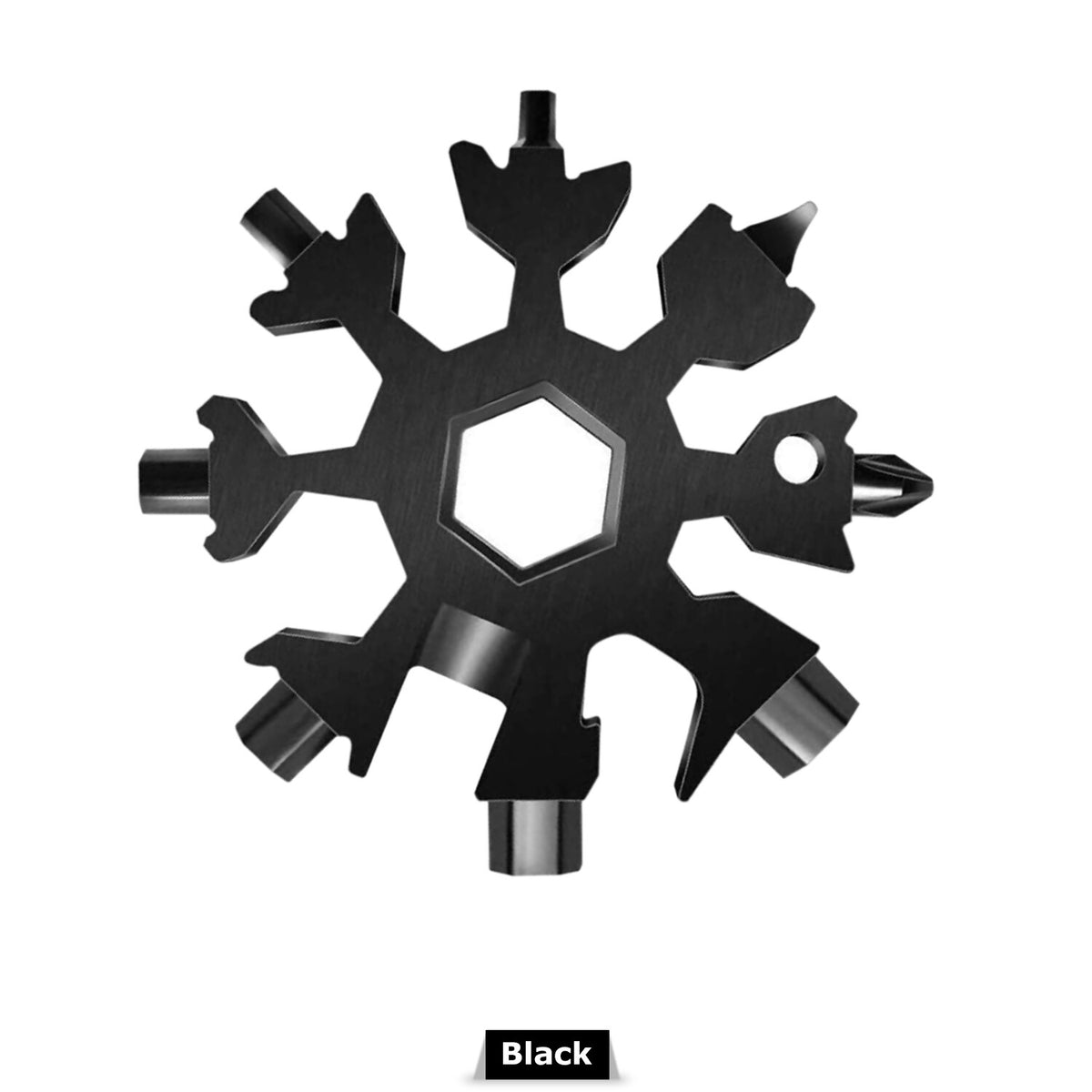 Multifunction Snowflake Multi-Tool Set - 18-in-1 Carbon Steel Screwdriver Opener