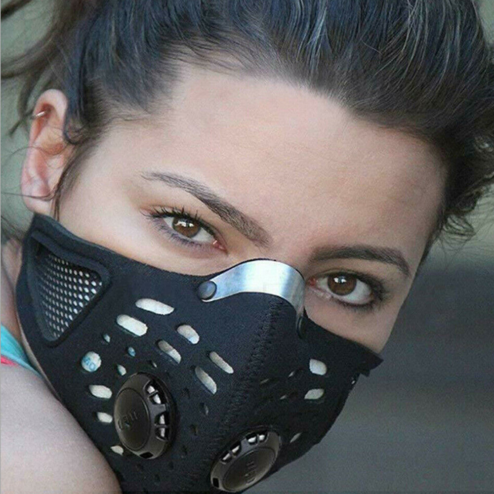 Outdoor Anti-Smoke Face Mask with Filter, Unisex Respirator Mask
