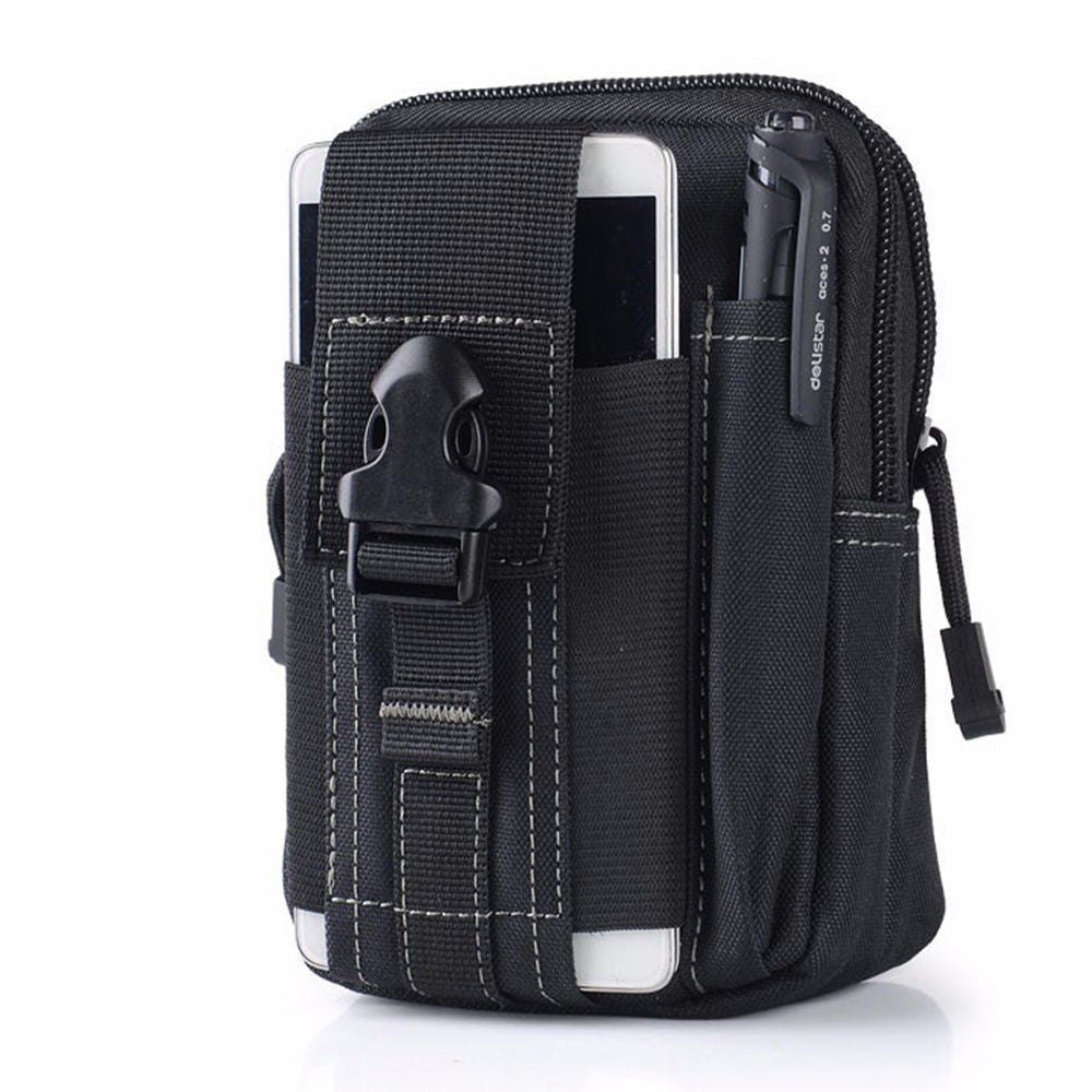 Tactical Molle Pouch Waist Bag with Phone Holder and Belt Clip