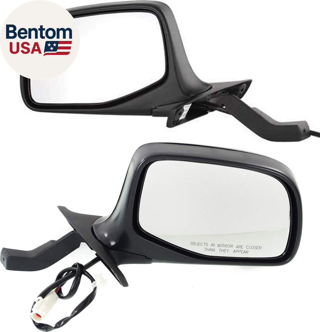Power Door Mirrors for Ford F-150 F-250 F-350 Bronco 1992-1996 Chrome OE Replacement