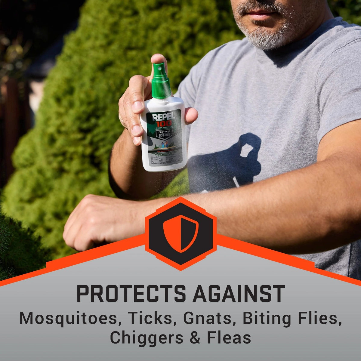 Insect Repellent Spray with DEET - 10-Hour Mosquito and Tick Protection, 4oz Pack of 2