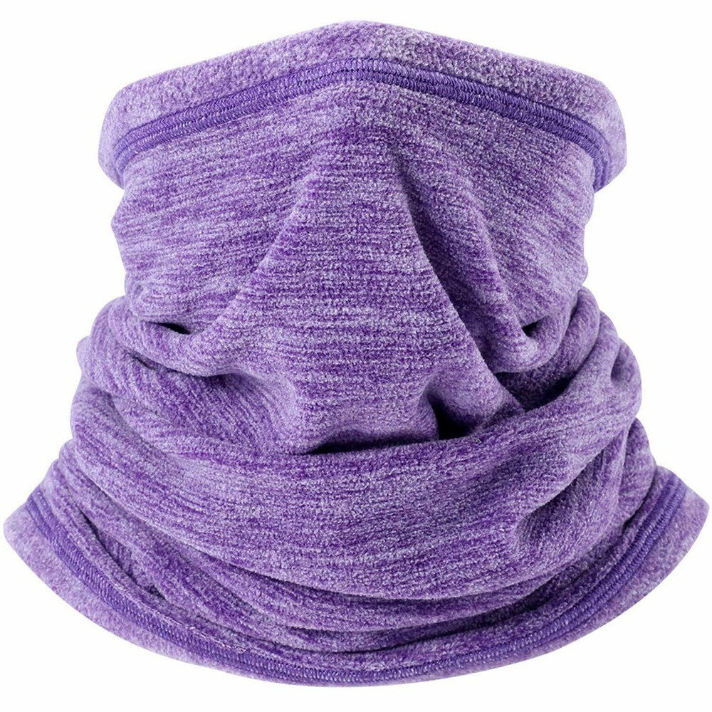 Winter Neck Gaiter Face Mask - Windproof Fleece Scarf for Cold Weather