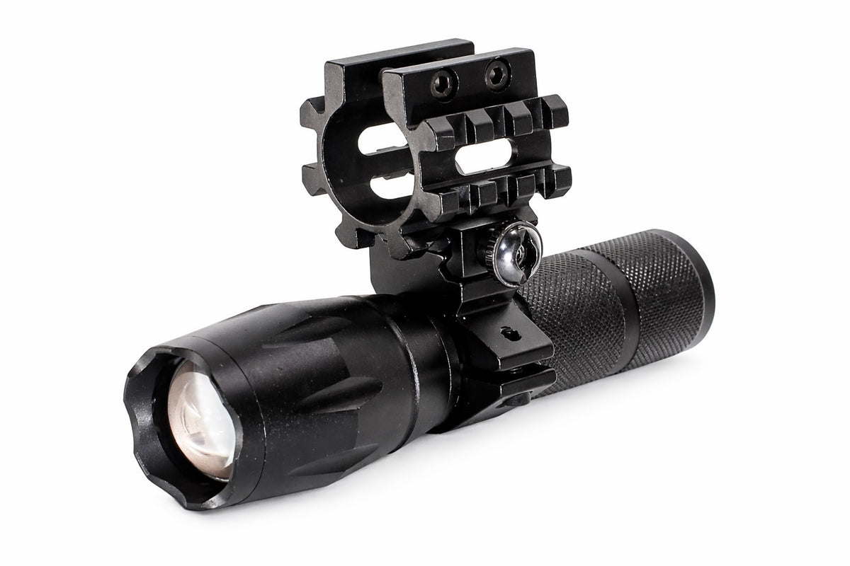 1000 Lumen Tactical Flashlight for Maverick 88 12 Gauge with Mount - Zoomable LED Light