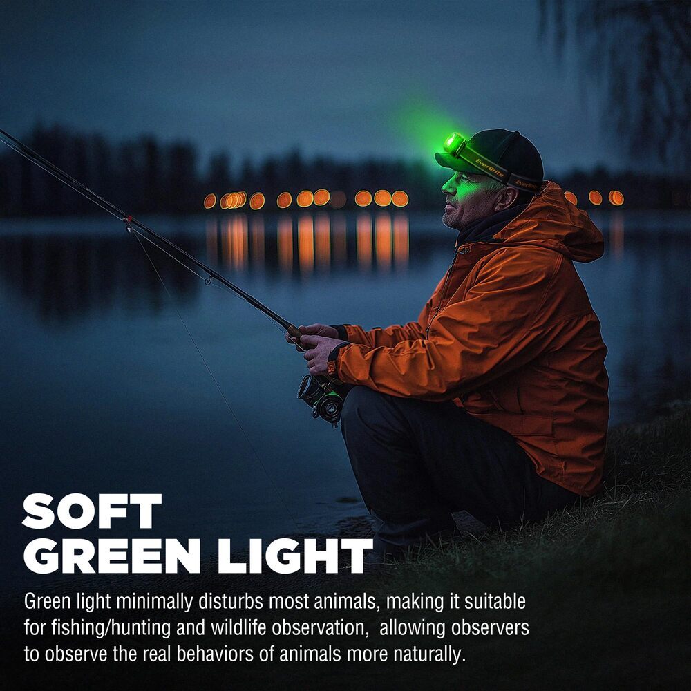 Rechargeable LED Headlamp 700 Lumen with White Red Green Light 6 Modes