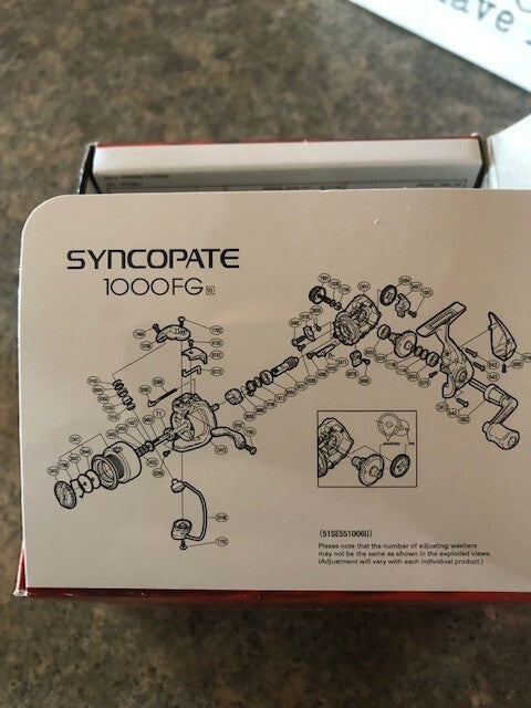 Shimano Syncopate SC-1000FG Spinning Fishing Reel with Front Drag
