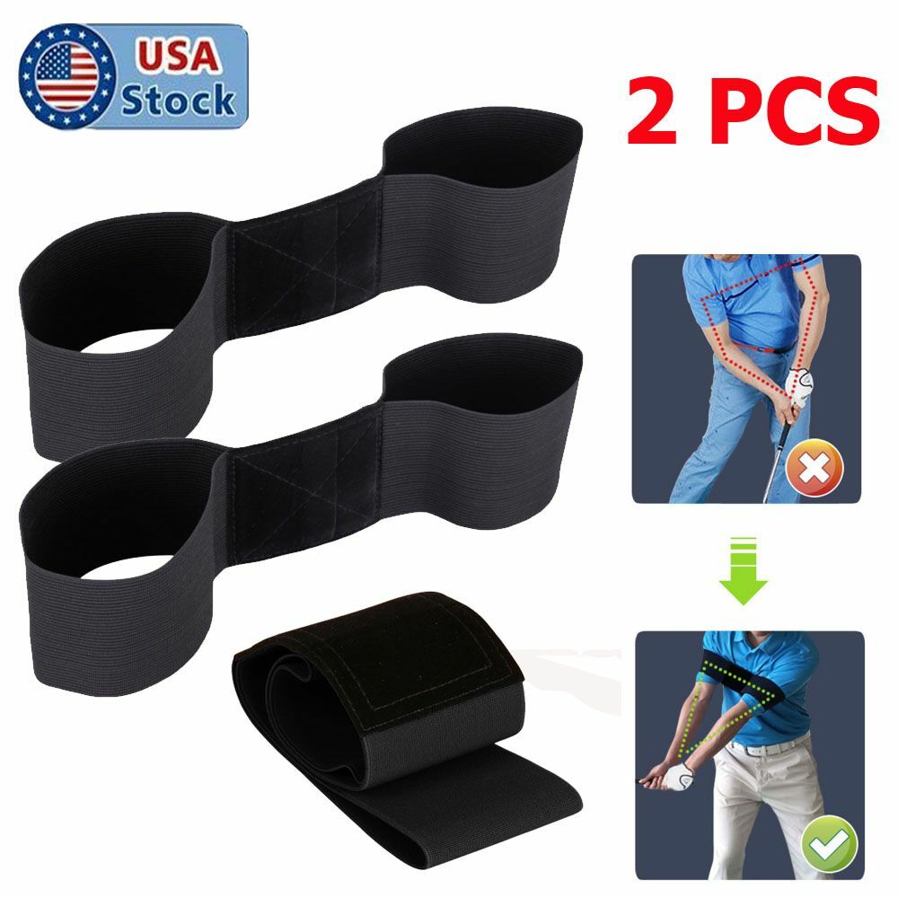 Golf Swing Training Aid Strap Set for Beginners - Arm Motion Correction Belt