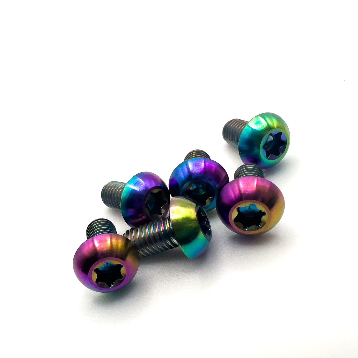 Titanium MTB Brake Rotor Bolt Kit - 6 Bolt Bike Disc Brake Accessories
