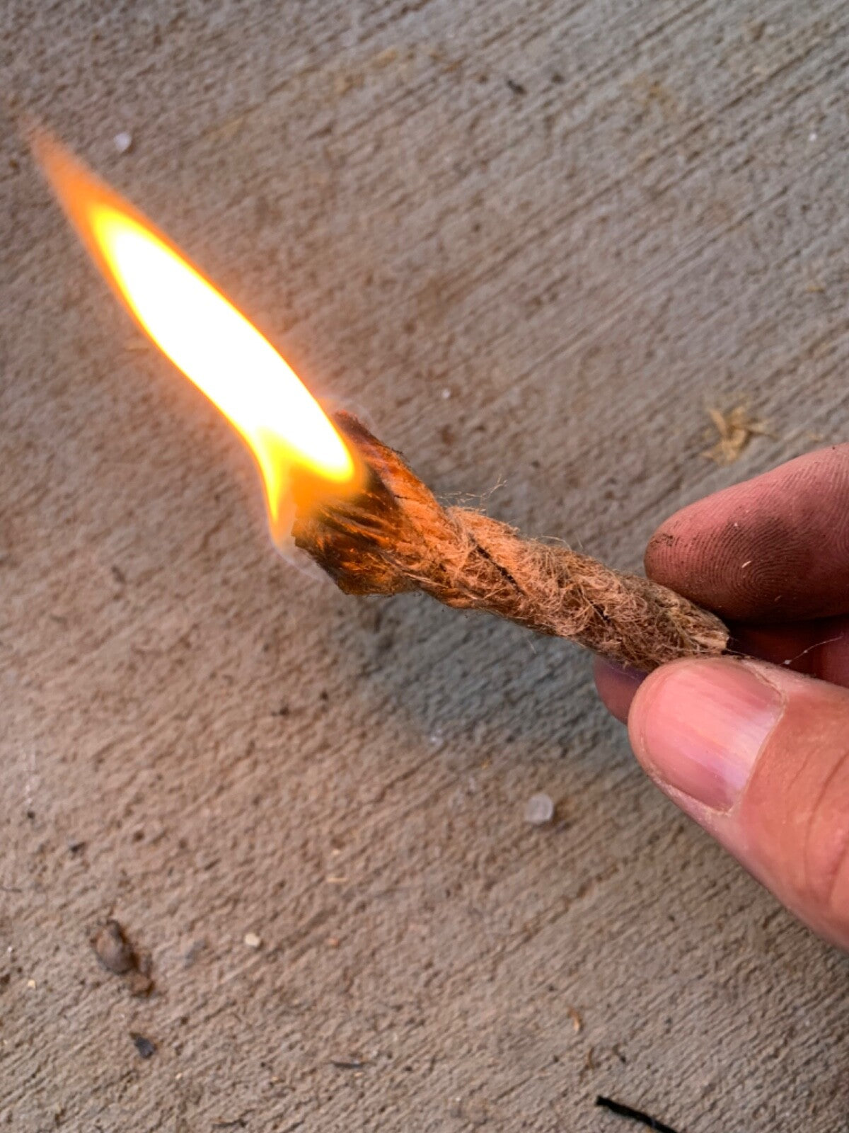 Hemp Fire Rope Fire Starters - Waterproof 10 Pack for Camping & Outdoor Use