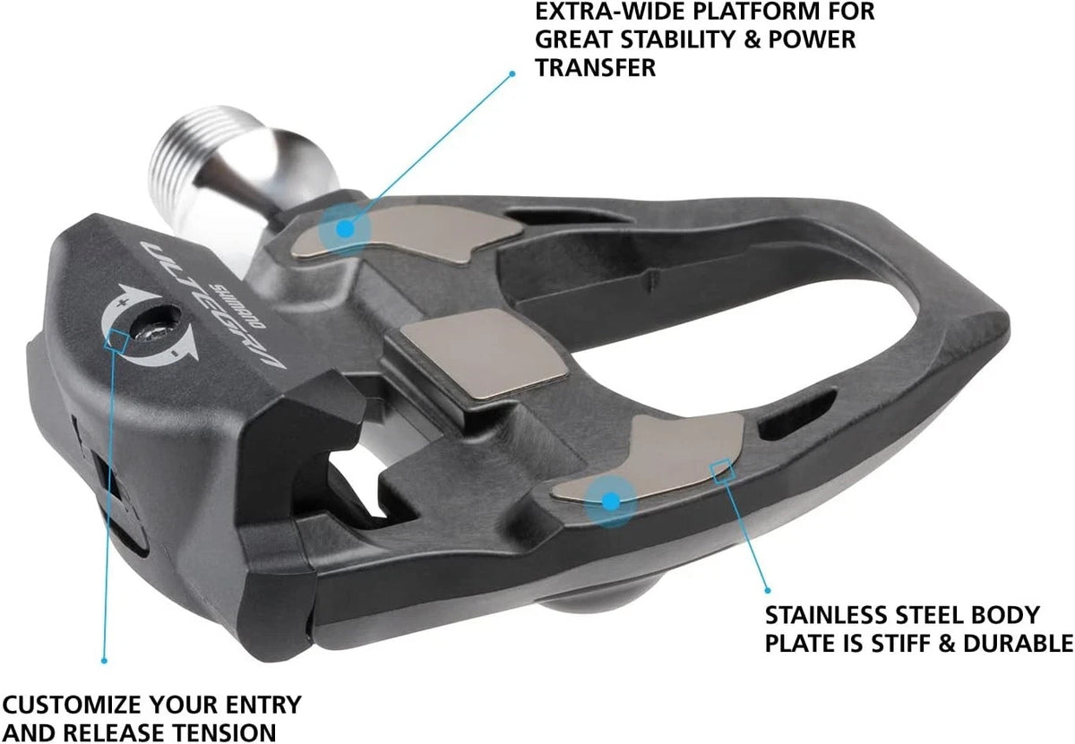Ultegra PD-R8000 Clipless Road Bike Pedals with SH11 Cleats - Carbon Composite