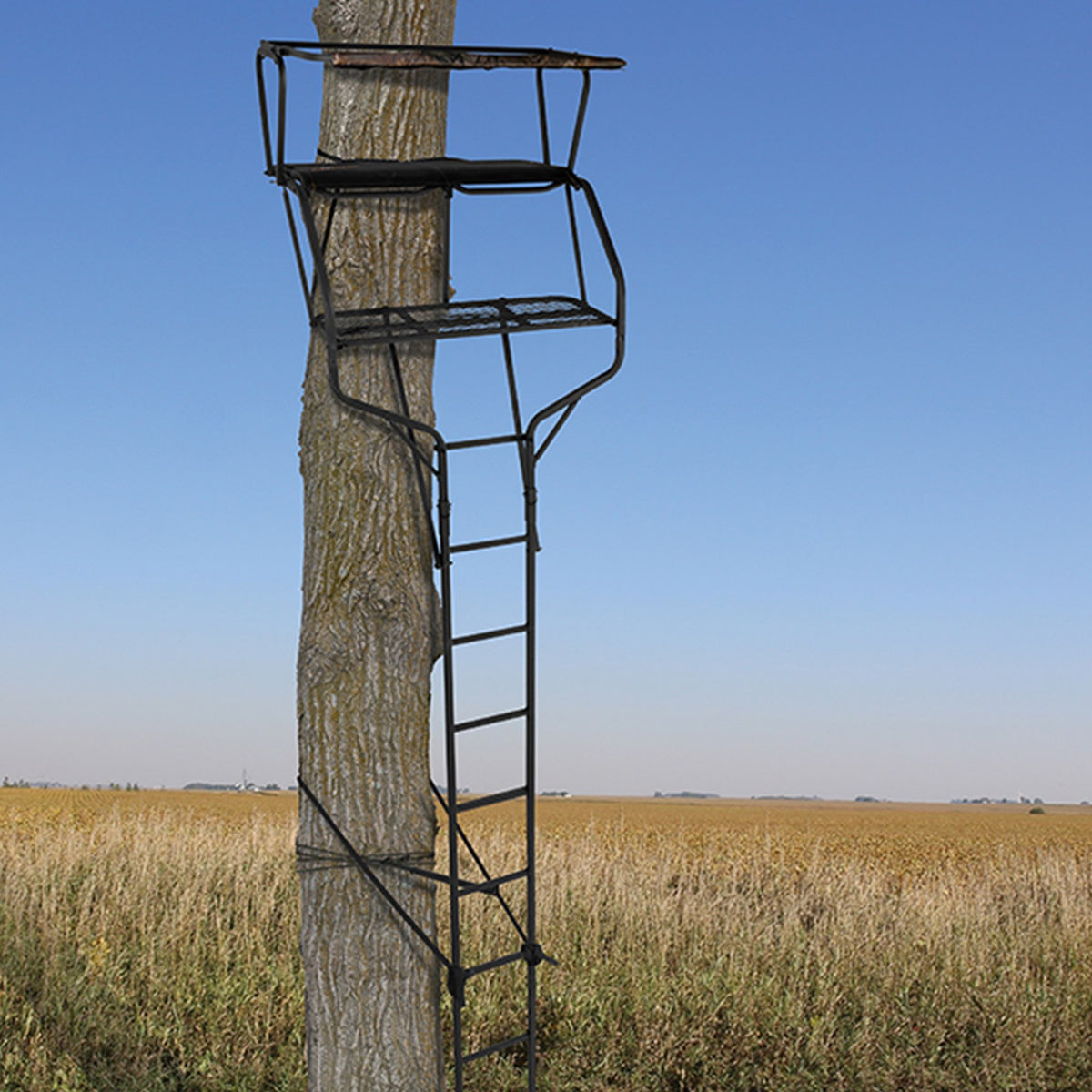 Big Game Guardian XLT 18ft 2-Person Climbing Tree Stand for Deer Hunting