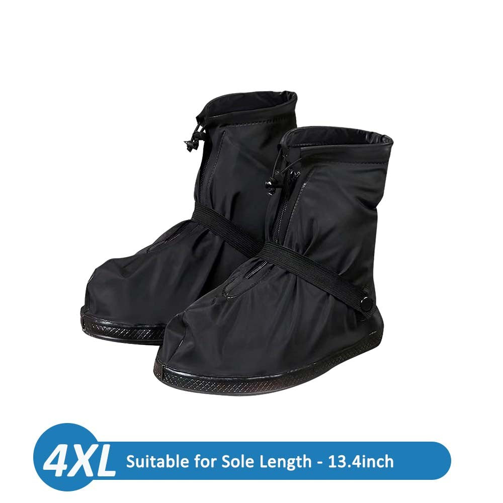 Unisex Waterproof Rain Shoe Covers - Anti-Slip Overshoes for Men Women